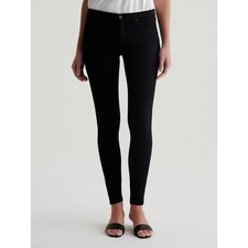 Image of AG ADRIANO GOLDSCHMIED Womens Legging Ankle Jeans 30 US 10 Black Skinny NWT