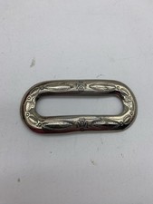 Vintage Bell Trading Post Hair Barrette Nickel Silver 3.5 x1.5