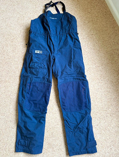 Henri Lloyd Men’s Navy sailing Salopette Trousers Lined Zip Winter Size 5 Large