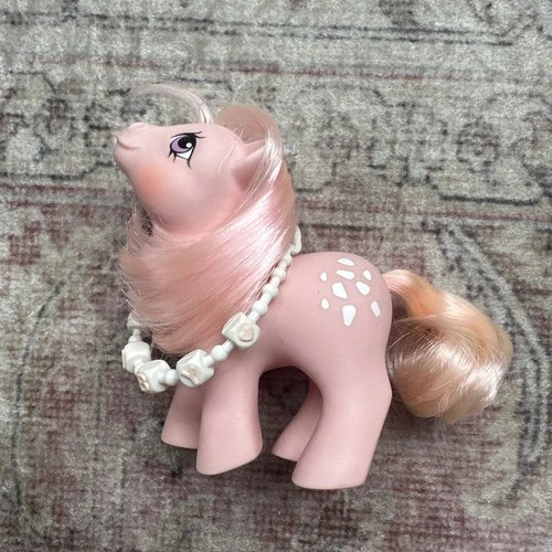 My Little Pony G1 ~ Baby Cotton Candy ~ 1984 Baby Pony with Necklace!