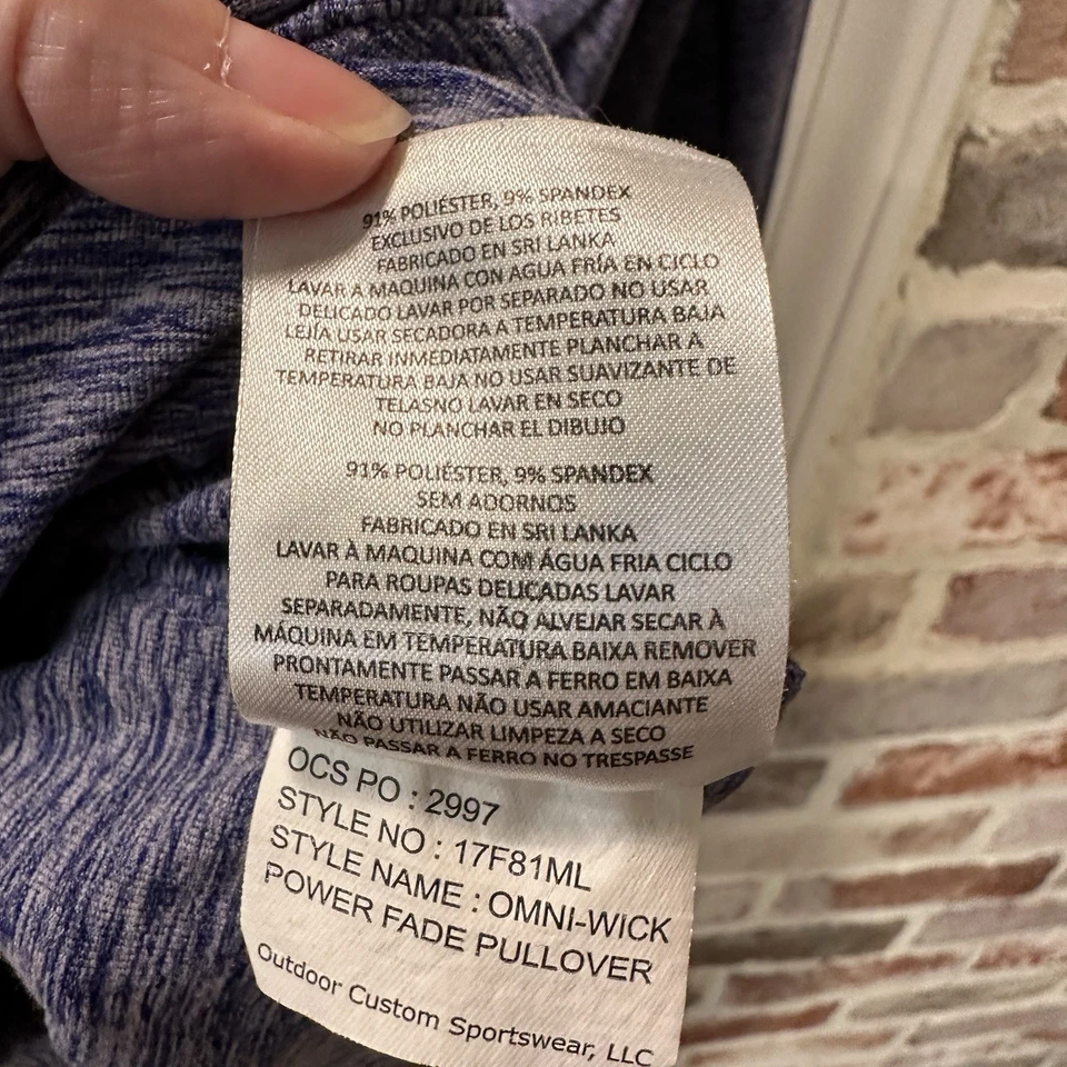 Camisa Pullover Grande LA Lakers Columbia Golf 1/4 Cremallera Púrpura Manga Larga Foto 4 de 4