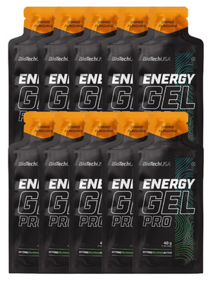 BioTechUSA Energy Gel Pro Orange 10x40 g, koffeinfrei, vegan