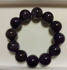 Amethyst Beads Bracelet 18.4mm Large Ball Purple Natural Stone 17cm New