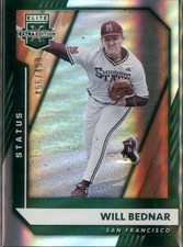 WILL BEDNAR #14 2021 Panini Elite Extra Edition Green Prizm San Francisco NM