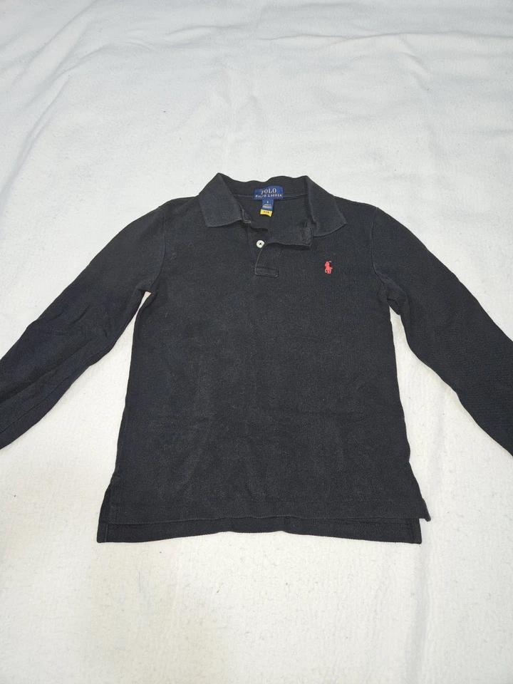 Polo Ralph Lauren Long Sleeve Shirts Size 6. Boys. Button Down Collared Lot of 2 - Image 2 of 4