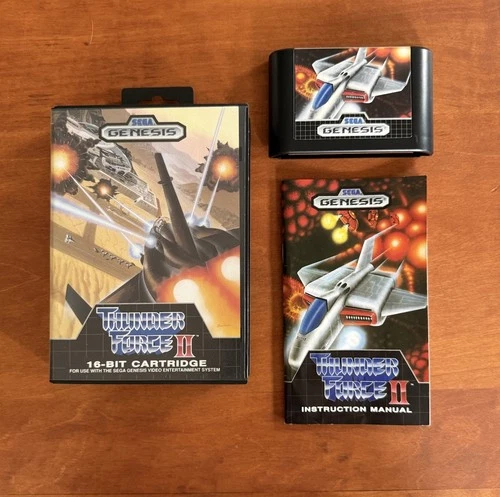 Thunder Force II 2 (Sega Genesis) MINT Cond CIB Complete & Tested - Ships Fast
