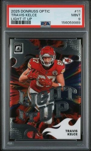 2025 Donruss Optic Travis Kelce Base (PSA 9)