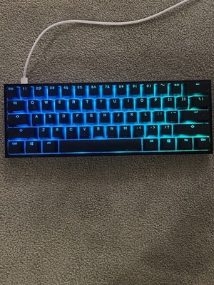 Ducky One 2 Mini RGB White 60% Cherry MX Red Switches Mechanical Gaming Keyboard
