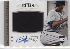 2014 Panini National Treasures Purple 38/49 Roenis Elias #190 Auto r9d