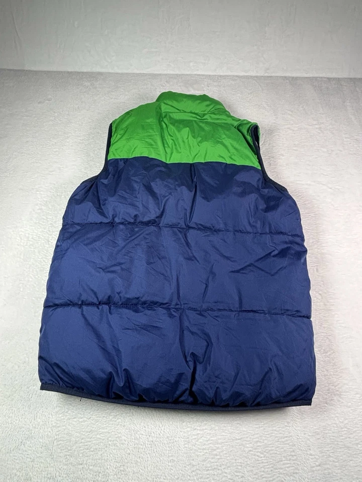 Old Navy Boys Youth Size Large (10/12) Puff Green Top Blue Bottom Boys Vest - Image 2 of 4