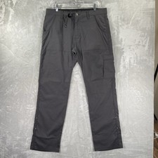 Prana Pants men's 36x33 Stretch Zion Straight Fit Belted Cargo Outdoor Hiking