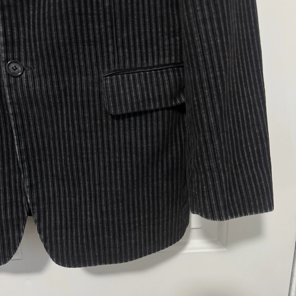 Balenciaga Stripes Corduroy Blazer Gray Black Size 52 Or US Size XL - Image 2 of 4