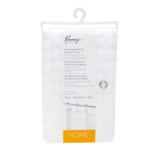 Kenney 72 in. H X 70 in. W Clear Embossed Shower Curtain Liner PEVA