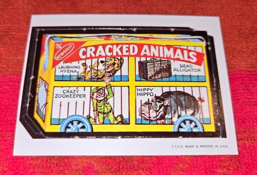 ORIGINAL 1967 WACKY PACKAGES DIE CUT CRACKED ANIMALS PUNCHED / ALTERED READ DESC