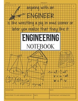 Engineering Notebook: A Graph Paper Composition Notebook for Math and Science St