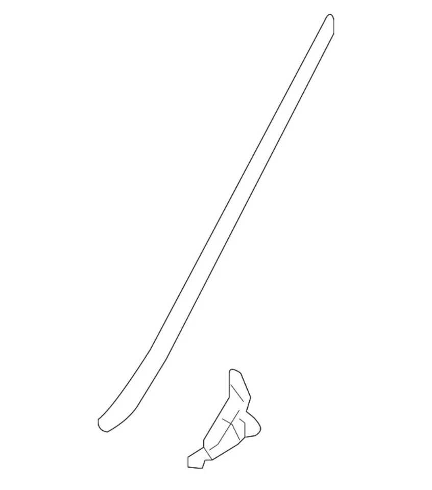 Moldura lateral genuina Honda 73162-SZA-A01ZA OEM envío gratuito  Foto 2 de 4