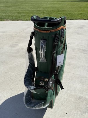 Bridgestone Green Orange Nylon Stand Golf Bag 5-Way Divider