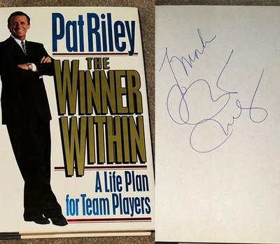 PAT RILEY SIGNED BOOK  THE WINNER WITHIN AUTOGRAPHED