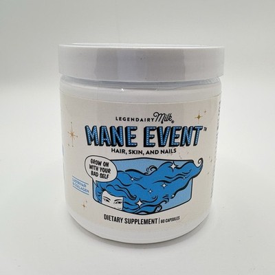 Legendairy Milk Mane Event 60ct Hair Skin Nails Collagen Support  New Sealed