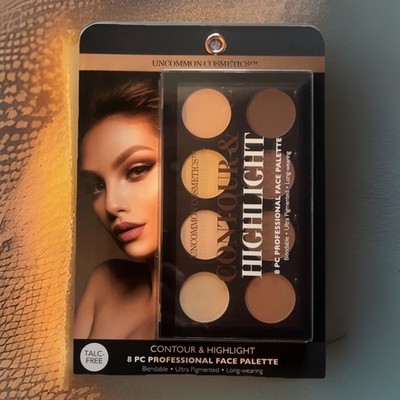 Uncommon Cosmetics Contour & Highlighter 8 PC Face Palette Talc-Free Blendable