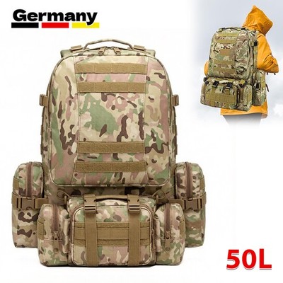 50L Taktischer Militär US Army Rucksack Outdoor Armee Bundeswehr Kampfrucksack