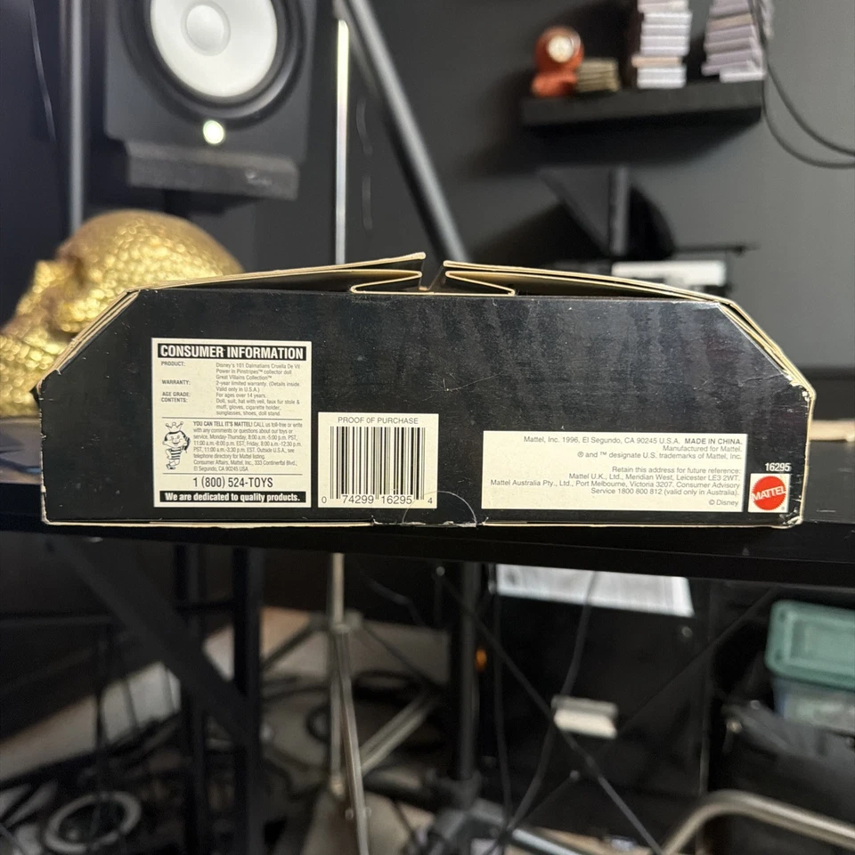 1996 Disney 101 Dalmations Cruella De Vil Power In Pinstripes Great Villians... - Изображение 4 из 4