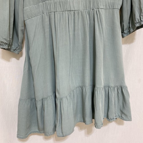 Mini Vestido Baltic Born Amelia Boho Campesino Cabaña Verde Salvia - Extra Grande XL - Imagen 11 de 14