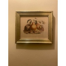 Pears, grapes, and a bird's nest.