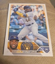 2023 Topps Update #US74 Andruw Monasterio RC Milwaukee Brewers