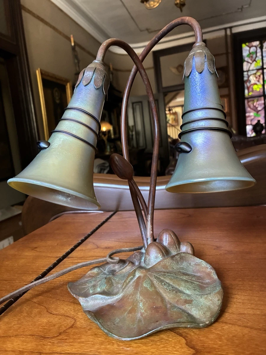 Iridescent Lamp In Antique Lamps for sale | eBay