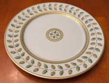 Bernardaud Constance Limoges Green Leaves & Acorns Dinner Plate 1177602 MINT
