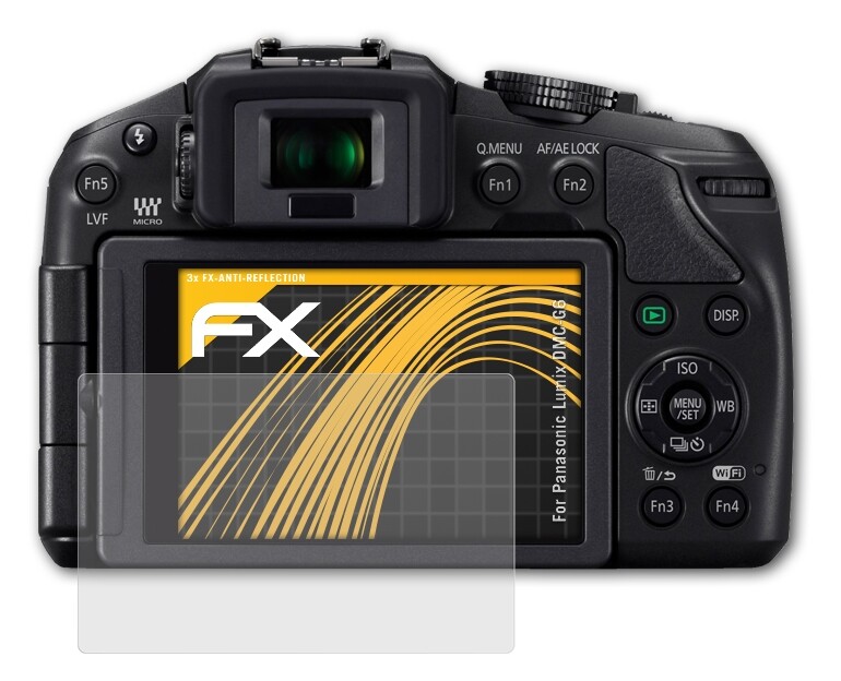 Pack De 3 Films Protection écran AtFoliX Pour Panasonic Lumix DC-G9 - Mat & Antichoc - Neuf