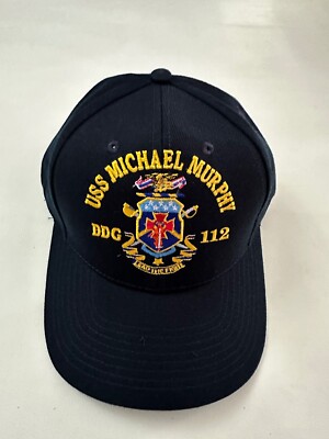 New The Corps USS Michael Murphy DDG 112 Logo Blue Baseball Cap Hat One Size