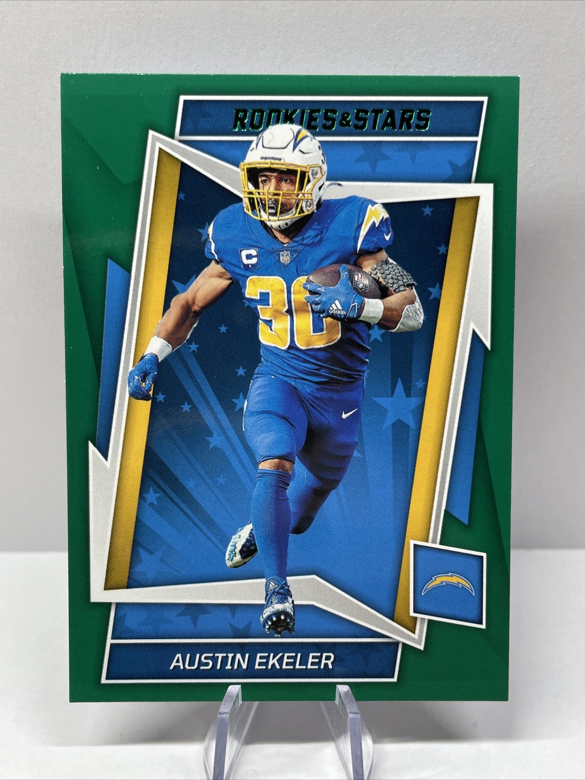 Austin Ekeler 2022 Panini Rookies & Stars Green  #51 Los Angeles Chargers