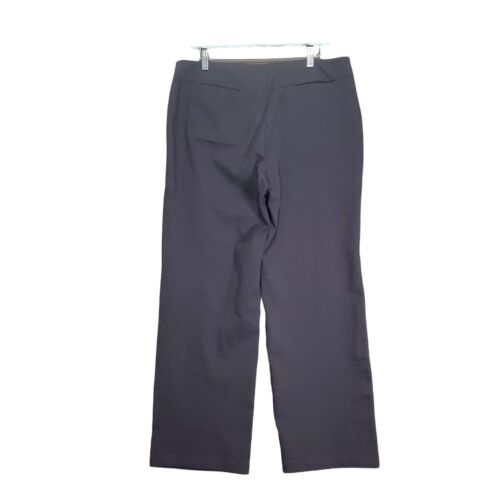 Pantalone donna Eileen Fisher TG L vita alta marrone gamba larga minimal neutro - Foto 2 di 9