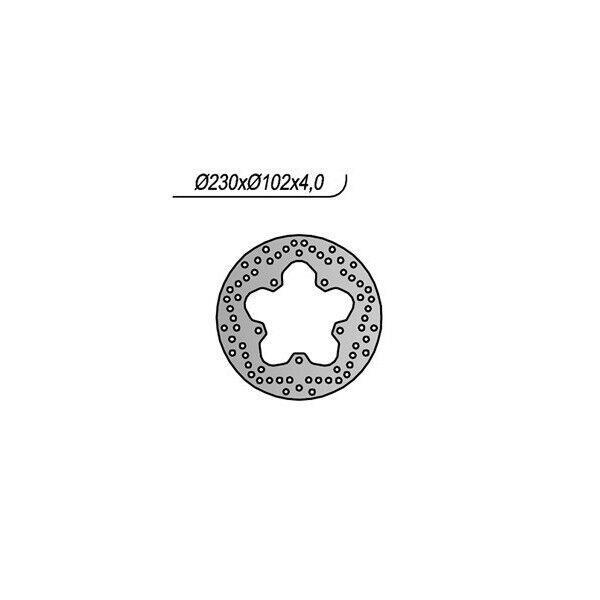 1203 NG DISCO FRENO POST per YAMAHA 125 YZF R / YZF R ABS 2008-2013