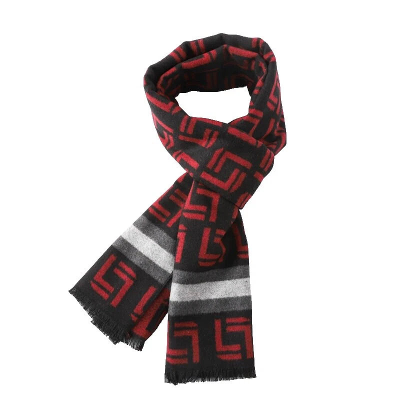 Bufanda geométrica Poliéster bufandas para hombres