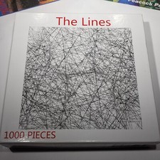 Bgraamiens The Lines 1000 Piece Jigsaw Puzzle Challenging 24" x 24" Complete