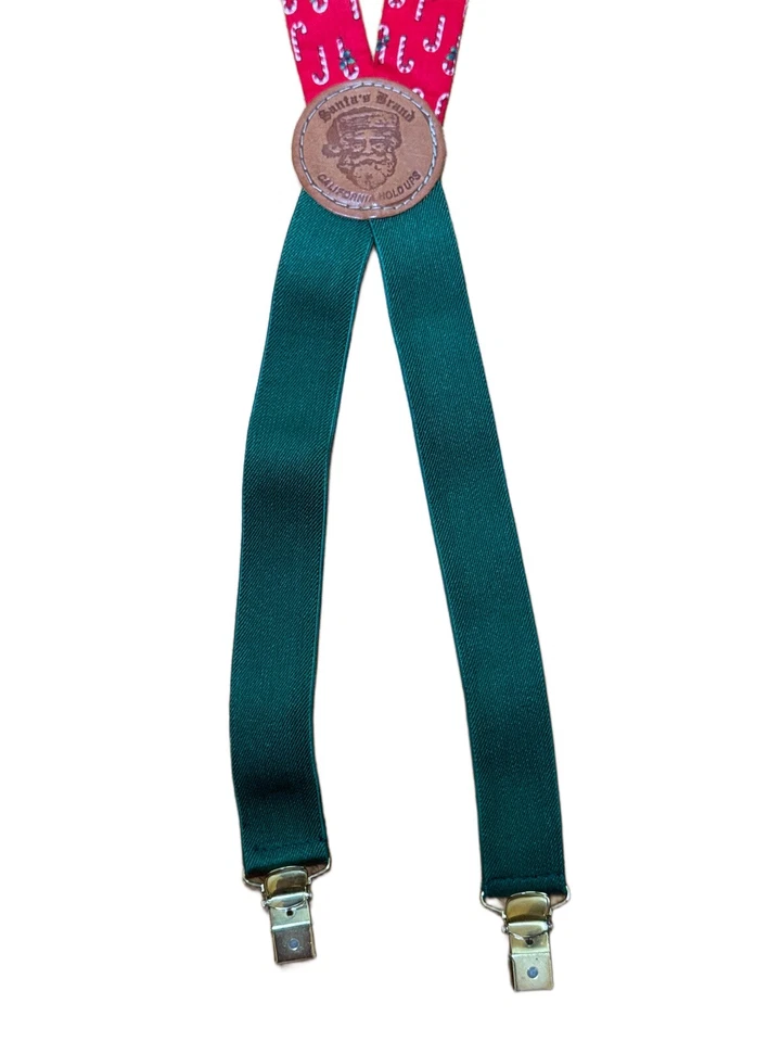 Vintage Santa Christmas Suspenders “Santa’s Brand” By California Holdups 1980s - Image 4 of 4