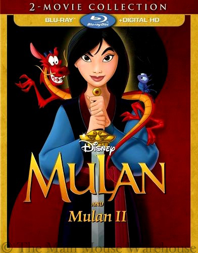 Disney Mulan and Sequel Mulan II 2 Movie Double Pack Blu-ray