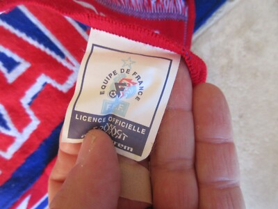 ANCIEN MAILLOT EQUIPE DE FRANCE FFF REPLICA FOOTBALL ANNEES 2000 ADIDAS