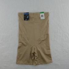 Bali Thigh Slimmer Womens Large Beige High Wa...
