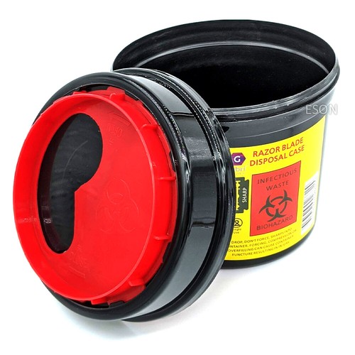 Gabri Professional Hygienic Razor Blade Disposal Bin Case Sharps