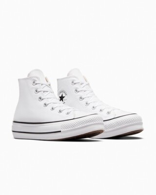 Converse White Canvas Shoes Converse Chuck Taylor All Star Lift Hi