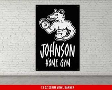 Motivational Gym Banner - Inspirational Weightlifting Wall Art