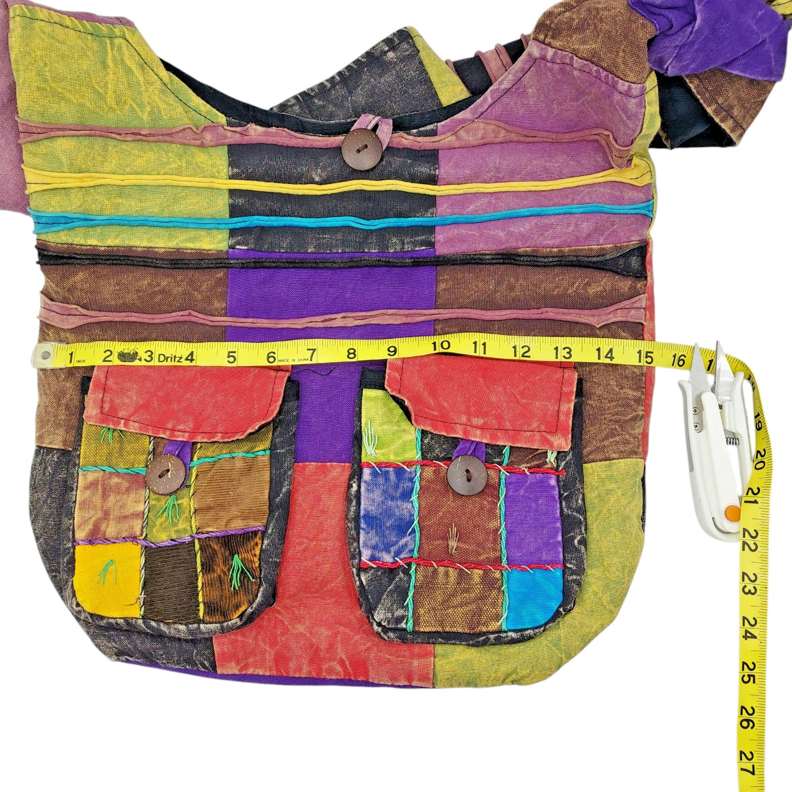 Rising International Patchwork Crossbody Bag Hand… - image 5