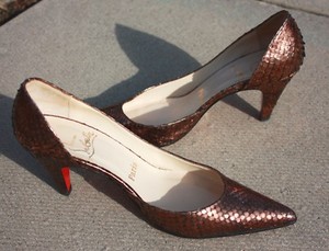 louboutin snakeskin heels