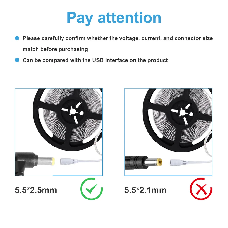 12V 5A AC Adapter Charger For Acer BenQ AOC LED LCD Monitor Power Supply Cord - Image 3 of 4