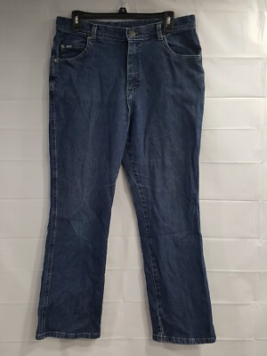 Mens Lee Original Straight Leg Blue Jeans Size W32xL27