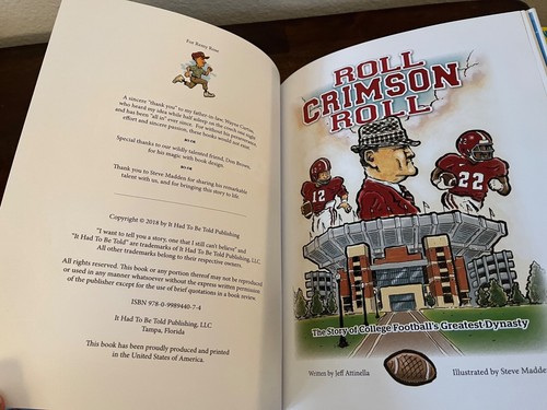 Roll Crimson Roll The Story of Collge Football's Greatest Dynasty Hardcover Book - Picture 7 of 8
